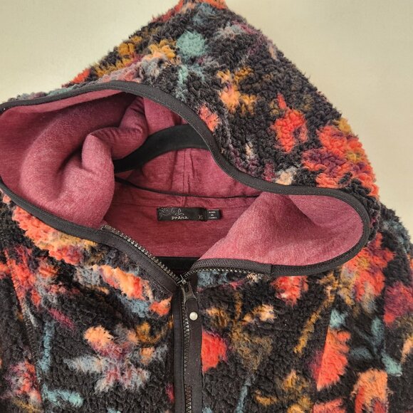 Prana Polar Escape Half Zip Jacket Fleece Sherpa Sweatshirt Cozy Hiking XS - Picture 4 of 10